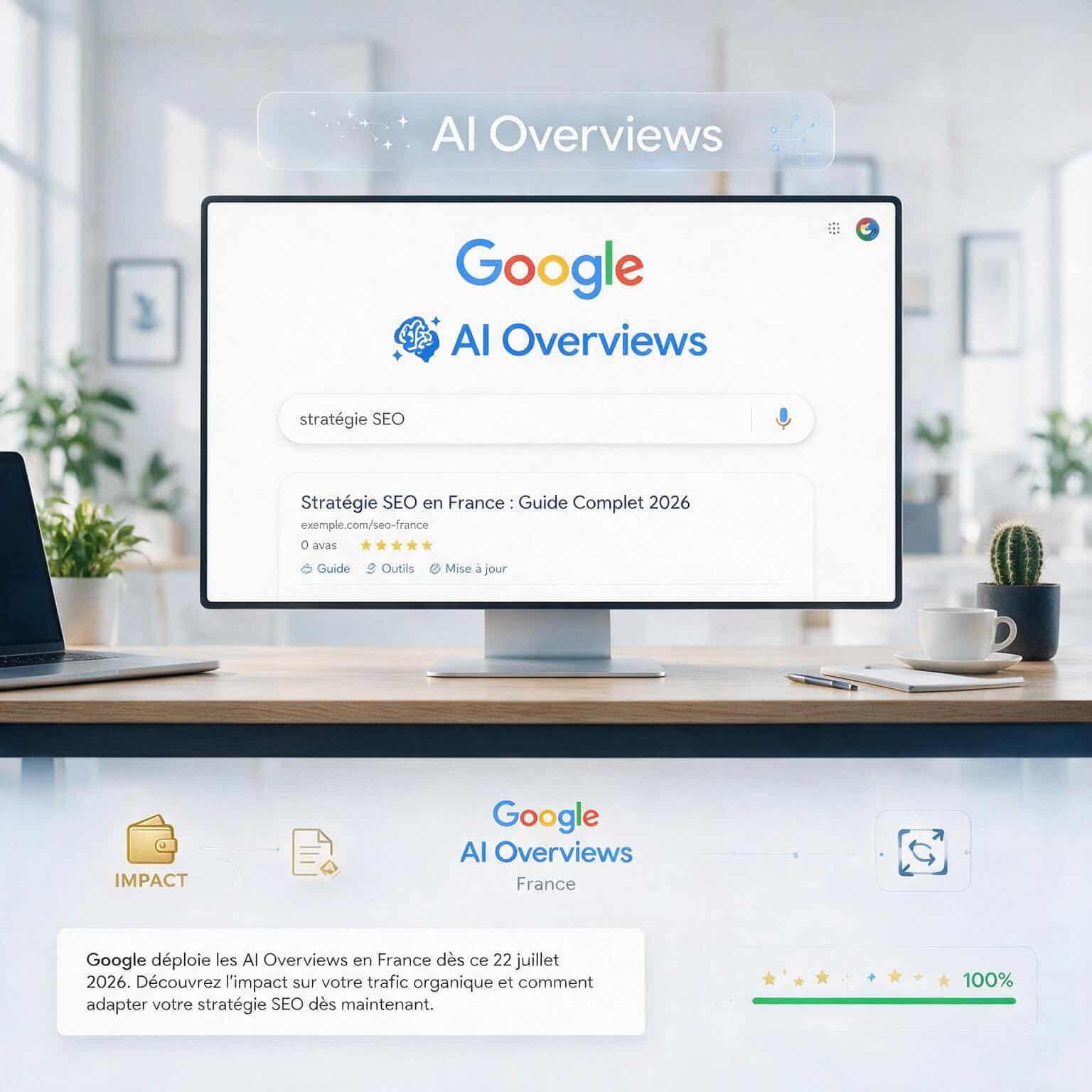 Déploiement de AI Overview en France - Searchbooster