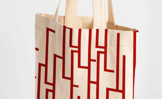 lippée - tote bag - pattern2 - rouge